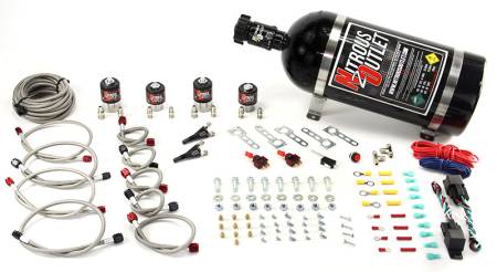 Nitrous Outlet - Nitrous Outlet 00-10033-10 -  Import EFI Dual Stage Single Nozzle System (35-200HP) (10lb Bottle)