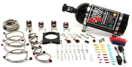 Nitrous Outlet - Nitrous Outlet 00-10116-15 - 102mm LSX Dual Stage Plate System (50-200HP) (15lb Bottle)( For 97-04 Corvette part # 00-42000 is needed )