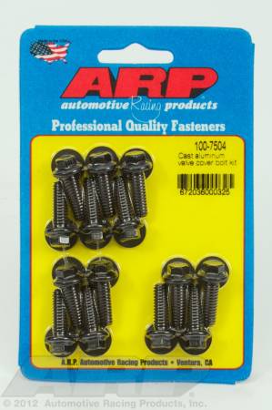 ARP - ARP 100-7504 - Cast aluminum hex valve cover bolt kit