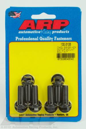 ARP - ARP 130-3106 - Chevy hex motor mount bolt kit with energy suspension mounts