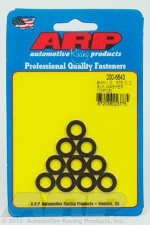 ARP - ARP 200-8643 - M8 ID .575 OD black washers