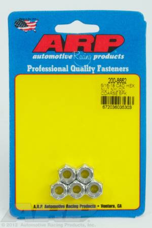 ARP - ARP 200-8662 - 5/16-18 cad coarse nyloc hex nut kit