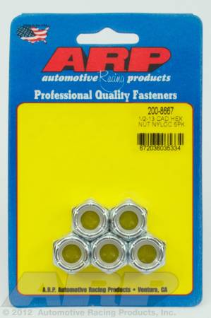 ARP - ARP 200-8667 - 1/2-13 cad coarse nyloc hex nut kit