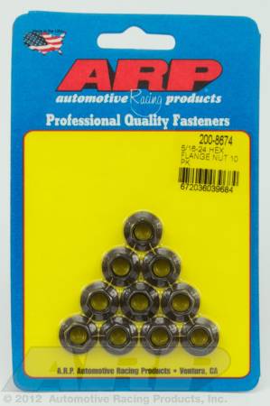 ARP - ARP 200-8674 - 5/16-24 hex flange nut kit