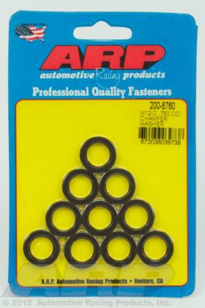 ARP - ARP 200-8760 - M12 ID .750 OD chamfer black washers