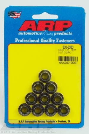 ARP - ARP 300-8360 - M8 x 1.00 12pt nut kit