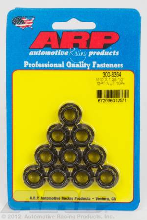 ARP - ARP 300-8364 - M10 x 1.25 12pt nut kit