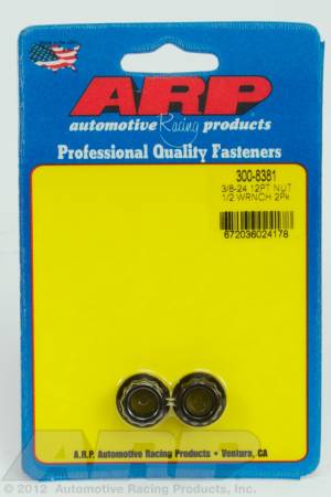 ARP - ARP 300-8381 - 3/8-24 1/2 socket 12pt nut kit