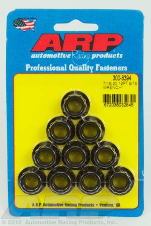 ARP - ARP 300-8394 - 7/16-20, 9/16 socket 12pt nut kit