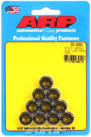 ARP - ARP 301-8350 - M10 X 1.25 sml clr/low head 12pt nut kit