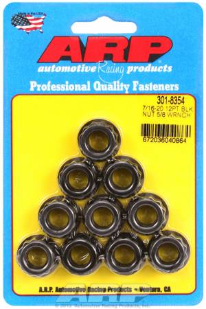 ARP - ARP 301-8354 - 7/16-20 5/8 socket 12 pt nut kit