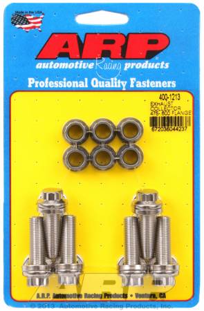 ARP - ARP 400-1213 - Exhaust collector .475-.600 flange bolt kit