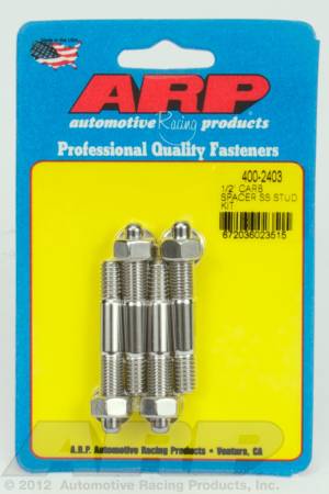 ARP - ARP 400-2403 - 1/2" Spacer SS carburetor stud kit