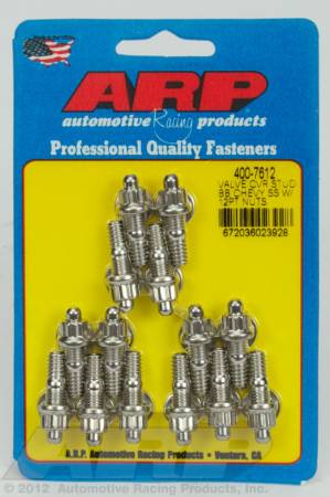 ARP - ARP 400-7612 - BB Chevy stamped steel covers SS 12 pt valve cover stud kit