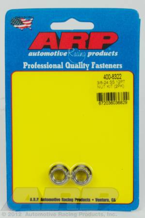 ARP - ARP 400-8322 - 3/8-24 SS 12pt nut kit