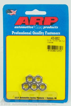 ARP - ARP 400-8652 - 5/16-18 SS coarse hex nut kit