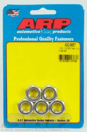 ARP - ARP 400-8657 - 1/2-13 SS coarse hex nut kit