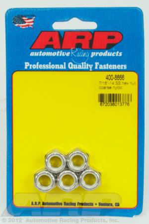 ARP - ARP 400-8666 - 7/16-14 SS coarse nyloc hex nut kit