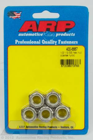 ARP - ARP 400-8667 - 1/2-13 SS coarse nyloc hex nut kit