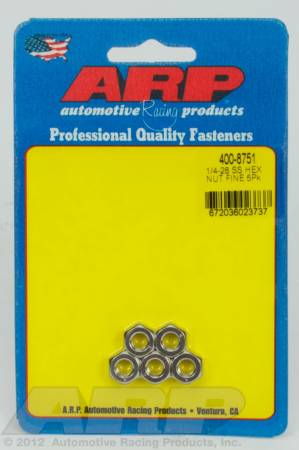 ARP - ARP 400-8751 - 1/4-28 SS fine hex nut kit