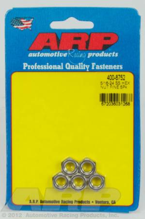 ARP - ARP 400-8752 - 5/16-24 SS fine hex nut kit