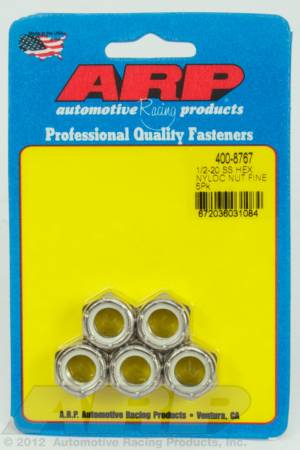 ARP - ARP 400-8767 - 1/2-20 SS fine nyloc hex nut kit