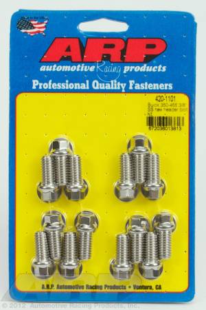 ARP - ARP 420-1101 - Buick 350-455 3/8 SS hex header bolt kit