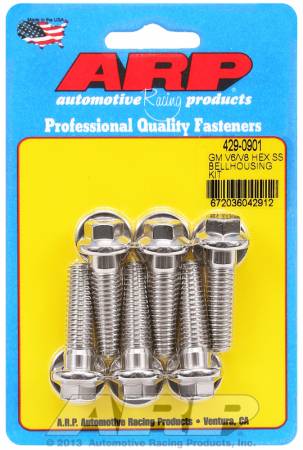 ARP - ARP 429-0901 - GM V6/V8 SS hex bellhousing bolt kit