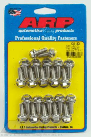 ARP - ARP 435-1804 - BB Chevy1-pc oil pan gasket w/alum timing cover hex bolt kit