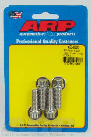 ARP - ARP 450-6805 - Ford SS 4-bolt 12pt lower pulley bolt kit