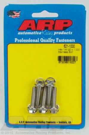 ARP - ARP 621-1000 - 1/4-20 x 1.000 hex SS bolts