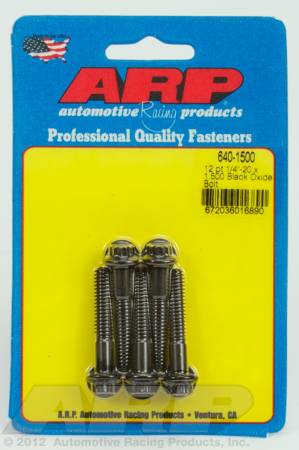 ARP - ARP 640-1500 - 1/4-20 x 1.500 12pt black oxide bolts