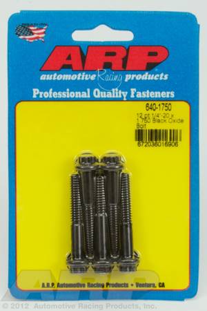 ARP - ARP 640-1750 - 1/4-20 x 1.750 12pt black oxide bolts