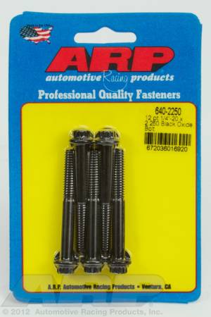 ARP - ARP 640-2250 - 1/4-20 x 2.250 12pt black oxide bolts