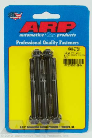 ARP - ARP 640-2750 - 1/4-20 x 2.750 12pt black oxide bolts