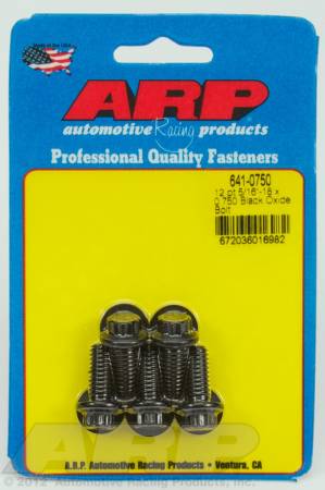 ARP - ARP 641-0750 - 5/16-18 x 0.750 12pt black oxide bolts