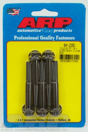 ARP - ARP 641-2250 - 5/16-18 x 2.250 12pt black oxide bolts