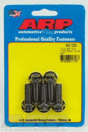 ARP - ARP 642-1000 - 3/8-16 x 1.000 12pt black oxide bolts