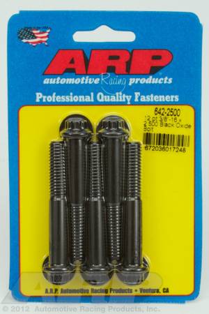 ARP - ARP 642-2500 - 3/8-16 x 2.500 12pt black oxide bolts