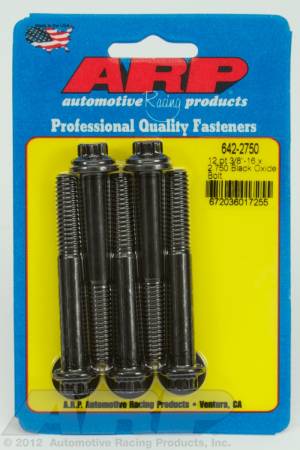 ARP - ARP 642-2750 - 3/8-16 x 2.750 12pt black oxide bolts