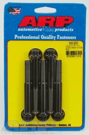 ARP - ARP 643-3000 - 7/16-14 x 3.000 12pt black oxide bolts