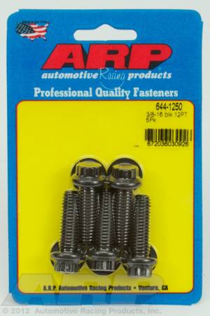 ARP - ARP 644-1250 - 3/8-16 x 1.250 12pt 7/16 wrenching black oxide bolts