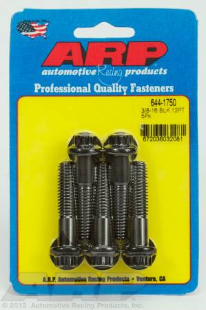 ARP - ARP 644-1750 - 3/8-16 x 1.750 12pt 7/16 wrenching black oxide bolts