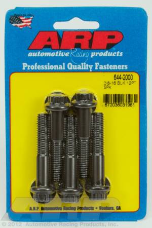 ARP - ARP 644-2000 - 3/8-16 x 2.000 12pt 7/16 wrenching black oxide bolts