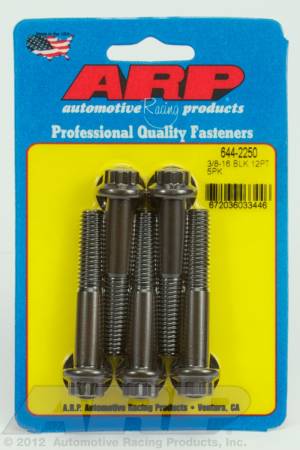 ARP - ARP 644-2250 - 3/8-16 x 2.250 12pt 7/16 wrenching black oxide bolts