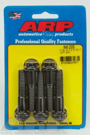 ARP - ARP 645-2000 - 7/16-14 X 2.000 12pt 1/2 wrenching black oxide bolts