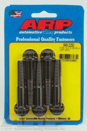 ARP - ARP 645-2250 - 7/16-14 X 2.250 12pt 1/2 wrenching black oxide bolts