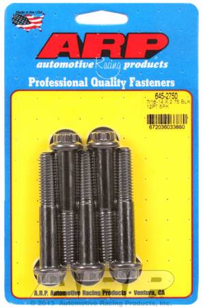 ARP - ARP 645-2750 - 7/16-14 X 2.750 12pt 1/2 wrenching black oxide bolts