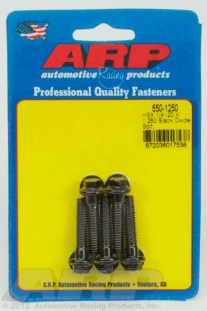 ARP - ARP 650-1250 - 1/4-20 X 1.250 hex black oxide bolts