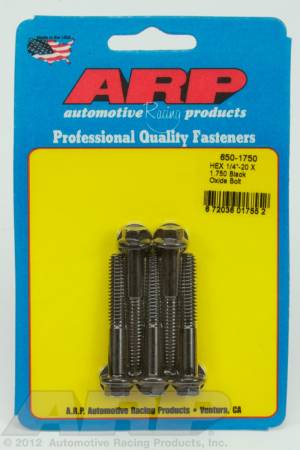 ARP - ARP 650-1750 - 1/4-20 X 1.750 hex black oxide bolts